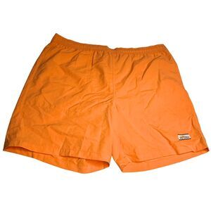 Orvis Men's Drawstring‎ Built-In Mesh Brief Swim Trunks Shorts Orange Size Large